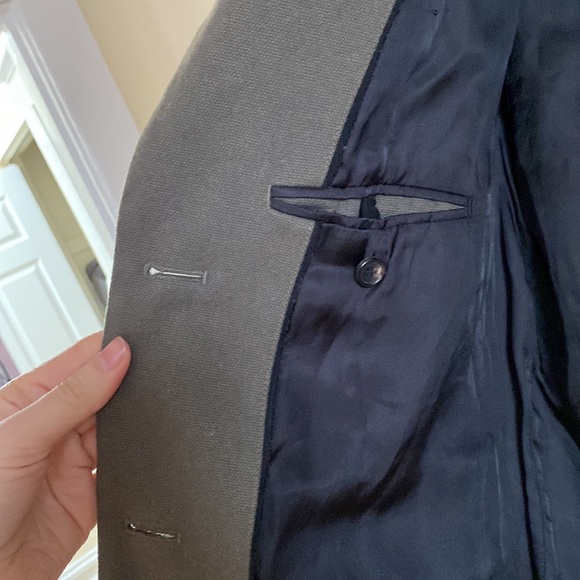 Aritzia Wilfred Oversized Blazer Jacket - Olive Green - Small - Picture 3 of 4